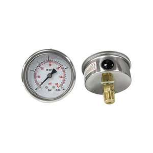 เกจวัดแรงดันแบบแยกแกน SPR 63 มม. กึ่งเหล็ก 0-4 บาร์ (0-60 PSI), ข้อต่อ 1/4 นิ้ว <span class=keywords><strong>NPT</strong></span>, แบบติดตั้งบนแผง - Product Image 3