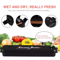 Vacumeermachine EU-stekker Gratis cadeau 10 stuks bewaarzakjes Keuken vacuümverpakkingsmachine Kleine verzegelmachine Voedsel vacuüm sealer