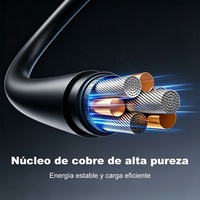 Cable de Datos ESEEKGO G-01AB de Carga Rápida Tipo-C a Tipo-C, 1M 3.3FT, Negro, USB-C a USB para Laptops y Teléfonos Móviles, 3.3FT/1M, Negro