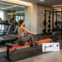 Vente Flash : Dynamomètre de Kayak Commercial de Haute Qualité pour Entraînement Cardio, Ergomètre Compact de Kayak, Machine de Pagaie d'Intérieur