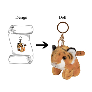 Tùy chỉnh dễ thương <span class=keywords><strong>Panda</strong></span> sang trọng Mặt dây chuyền Keychain phim hoạt hình động vật phụ kiện đồ chơi - Product Image 6