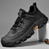 Chaussures de randonnée et de trekking décontractées à semelle souple pour hommes grandes tailles (tailles 40-46) - Résistantes à l'usure et amortissantes