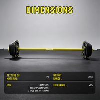 OKPRO Équipement de musculation commercial en gros pour salle de sport, ensemble d'haltères à pompe 20 kg avec logo personnalisé