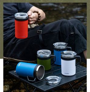 Mug isotherme sous vide en acier inoxydable de 1500 ml avec poignée et paille pour voiture, extérieur, barbecue, camping, café, eau, voyage, style européen - Product Image 4