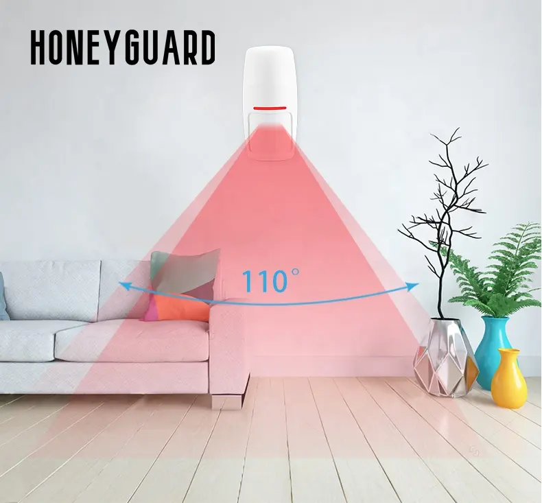 HONEYGUARD HSA012 produttore all'ingrosso di sicurezza domestica Wireless WiFi rilevatore umano PIR sensore di movimento allarme