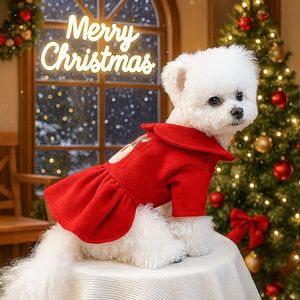 Envío Rápido, Moda para Mascotas, Disfraz Navideño <span class=keywords><strong>de</strong></span> Poliéster para Perros y Gatos, Diseño con Capucha - Product Image 3
