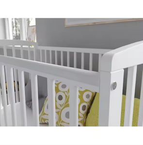 Camas de bebé plegables Crecimiento de recién nacido Cuna infantil Cama de madera para bebé La cuna se puede transformar en una cama para niños - Product Image 3