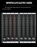 Xtuga T-32 Nuevo Diseño Mezclador de Audio Digital de 32 Canales con Entrada de Micrófono, USB, Pantalla Táctil, Consola de Metal, Procesador de Efectos y Tarjeta de Sonido