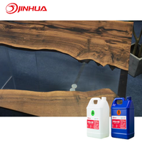 Pas cher Profonde Incroyable Effacer Résine De Coulée Table Résines Comptoir Époxy Résine En Gros pour Woodpro Versant