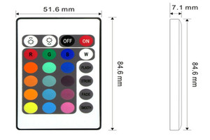 Đèn Led Dải 2835 3528 DC 12V Multi Zone RF Hồng Ngoại Không Dây 24 Phím RGB Điều Khiển Từ Xa - Product Image 2