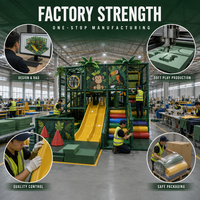 Équipement de terrain de jeux intérieur certifié ASTM, modules de jeu dynamiques interactifs personnalisés, double toboggan, parc d'attractions pour enfants, OEM ODM