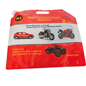 Pochette souple refermable en PE écologique de 2 gallons avec grand bec verseur pour huile de voiture et nettoyant vitres liquide - Product Image 4