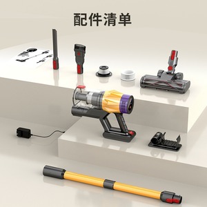 Aspirateur à main sans fil 550W, 180AW, alimenté par batterie, pour usage domestique et pour animaux de compagnie, avec 4 accessoires, couleur or - Product Image 3