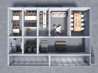 JHCE – Nouvelle Maison Préfabriquée de Luxe Moderne, Grande Unité Résidentielle Détachable en Conteneur, Bureau Multifonctionnel et Dortoir pour Employés