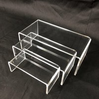MY Acrylique Fabricant Buffet Riser Gâteau Présentoir Food Riser Carré Buffet Riser Cub Présentoir Acrylique