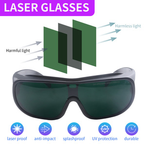 <span class=keywords><strong>Gafas</strong></span> de protección láser industriales 10600nm CO2 láser bloqueo infrarrojo ajuste soldadura láser corte grabado uso profesional - Product Image 4