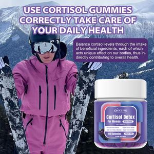 Bổ sung cortisol cho phụ nữ và nam giới-Giải độc Gummies với Ashwagandha, magiê, L-Theanine để cân bằng hormone, tập trung, bình tĩnh - Product Image 3