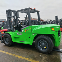 Chariot élévateur diesel MAXLIFT LG100 de grande capacité, 10 tonnes, 12 tonnes, hauteur de levage 5M-6M, moteur EPA avec déplaceur latéral hydraulique – Vente chaude en Chine