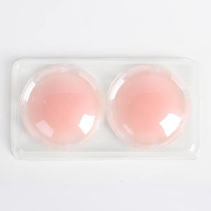 Fabriek Groothandel Dames Naadloze Siliconen Borstblaadje Tepel Cover Herbruikbare Sexy Backless Bh Borst Stickers Bloem/Ronde - Product Image 3