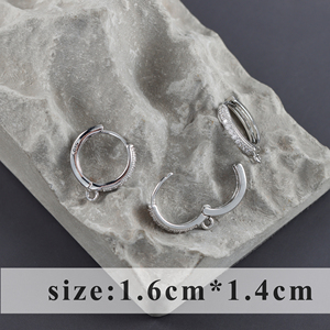 M806 - Lote de 10 Piezas de Broches de Metal con Circonita <span class=keywords><strong>para</strong></span> <span class=keywords><strong>Pendientes</strong></span>, <span class=keywords><strong>Accesorios</strong></span> <span class=keywords><strong>para</strong></span> la Fabricación de Joyería <span class=keywords><strong>para</strong></span> Mujer - Product Image 5