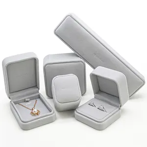 गहने पैकेज शादी DIY सगाई युग्मन अंगूठी बॉक्स कस्टम लोगो उपहार बॉक्स