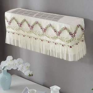 Housse de climatisation intérieure décorative pour fenêtre Protecteur de poussière Tissu dentelle Fournitures pour la maison Fixation murale <span class=keywords><strong>Mini</strong></span> Split - Product Image 5