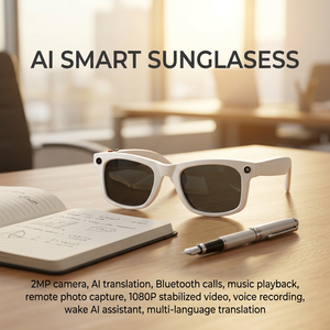 Ai Camera Glasses 1080P HD <b>Recording</b> Real-<b>Time</b> Multi-Language Translation Eyewear Kid Sized 4K Video Sports Smart Sunglasses - Product Image 1