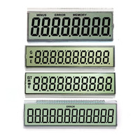 Produsen Panel LCD 2026 Layar Tersegmentasi Model Kalkulator Kustom, Layar Linear 12 Digit, Tampilan Numerik Positif, Ukuran Kecil