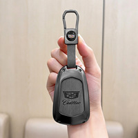 Housse de clé pour Cadillac Escalade ATS CTS STS SRX XT4 XT5 XT6 XTS, coque de protection pour clé Cadillac CT6 avec porte-clés