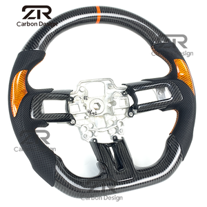 พวงมาลัยคาร์บอนไฟเบอร์สำหรับรถฟอร์ด มัสแตง S550 <span class=keywords><strong>GT</strong></span> 350 <span class=keywords><strong>500</strong></span> คูเป้ ปี 2015-2023 เชลบี ซูเปอร์สเนค แมค อัพเกรดภายในรถยนต์ - Product Image 3