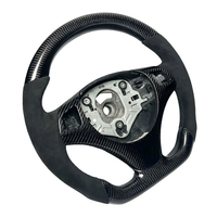 Volant de direction en fibre de carbone durable, style course, en cuir véritable, à trois branches, pour une performance améliorée, vente en gros