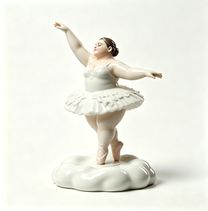 Design Gratuito, Campione Rapido, Materiale per Artigianato in Resina, LOGO e Confezione Personalizzabili, Statuetta Girevole di Ballerina Carina - Product Image 5