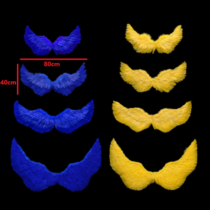 ขนนกนางฟ้า16สี80ซม. การแสดงบนเวทีคอสเพลย์วันฮาโลวีนงานปาร์ตี้อีสเตอร์สีฟ้าสำหรับเด็ก - Product Image 5