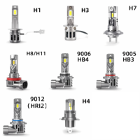 CAR-REFINE 40w 12V 5400LM 6500K H7 Led Lumière H1 H3 H7 H8 H9 H11 H4 Led Phare Ampoule Lampe 1 :1 Lampe Halogène Canbus