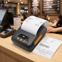 Cashino KMP-III 80mm Mini Printer Portabel Genggam untuk Struk 203dpi Antarmuka Nirkabel untuk Tempat Parkir Tersedia