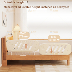 <strong>Baby</strong> Fall Prevention Plastic <strong>Bed</strong> Fence Height Adjustable Children's <strong>Bed</strong> Guardrail Single Sided Safe Sleep Bedside <strong>Barrier</strong> - Product Image 2