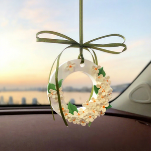 Diffuseur de voiture suspendu pour rétroviseur - Matériau en pierre, sans électricité, évaporation naturelle - Product Image 2
