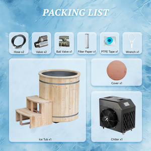 Bain froid en bois avec couvercle, fabriqué en usine (OEM/ODM), pour bain de glace et refroidisseur, idéal pour <span class=keywords><strong>spa</strong></span> et usage domestique - Product Image 6