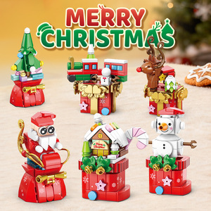 Compatible With <strong>Lego</strong> Building Blocks Christmas Theme Set 100-200 <strong>Pieces</strong> For Kids Age 5-14 Years Educational Toy Gift - Product Image 1