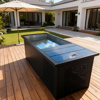 Baignoire à glace moderne avec système de refroidissement et bain froid pour spa à domicile de luxe et installation en salle de sport