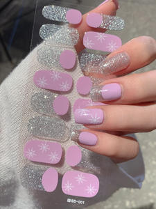 Autocollants pour ongles non toxiques, enveloppes <span class=keywords><strong>de</strong></span> vernis à ongles/bandes <span class=keywords><strong>de</strong></span> vernis à ongles/autocollants <span class=keywords><strong>de</strong></span> vernis à ongles 100% réels, <span class=keywords><strong>film</strong></span> <span class=keywords><strong>de</strong></span> nail art lumineux <span class=keywords><strong>de</strong></span> Noël, décalcomanies - Product Image 2