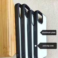 Centaines de modèles de coques de téléphone antidérapantes en aluminium pour sublimation, compatibles iPhone 18, 17, 16, 15, 14, vierges, 2-en-1, sublimables