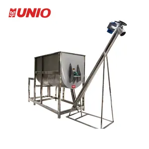 Mezclador de cinta horizontal para alimentación animal de alta calidad, máquina mezcladora de polvo de alimentos de 300kg