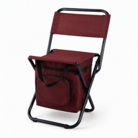 Chaise pliante portable pour extérieur avec glacière intégrée - Tabouret compact 3-en-1 au design camouflage pour camping décontracté et pêche
