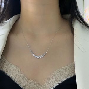 Xinfly สร้อยคอเพชรธรรมชาติสีทอง1.0CT สีธรรมชาติสุดหรูสำหรับงานแต่งงานสุด Au750 - Product Image 5