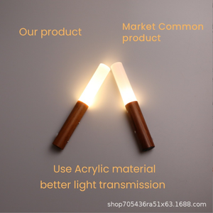 Sensor de puerta de succión magnética de estilo simple de madera, luz nocturna con sensor inteligente que se enciende tan pronto como llega <span class=keywords><strong>la</strong></span> gente - Product Image 6