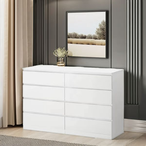 סיטונאי עץ אלון השידה של מגירות ריהוט חדר שינה פינת סלון לבן - Product Image 5