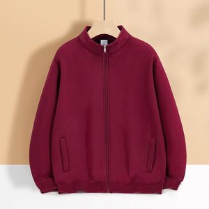 Sudadera Unisex con Cierre y Cuello Alto, Forrada de Felpa de Algodón, Ropa de Trabajo, Ropa de Abrigo para Otoño e Invierno - Product Image 2
