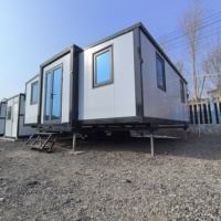 Casa Contenedor Prefabricada Expandible 20x20 de 2 Habitaciones Móvil en Venta con Taller y Aplicaciones para Centros Comerciales