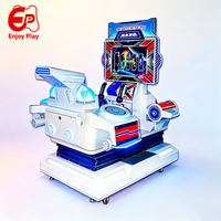 Machine de jeu d'arcade de tir aérien, modèle très demandé, monoplace, à monnayeur, avec écran LCD 22 pouces et commande par volant, pour centres de divertissement et centres commerciaux, OEM